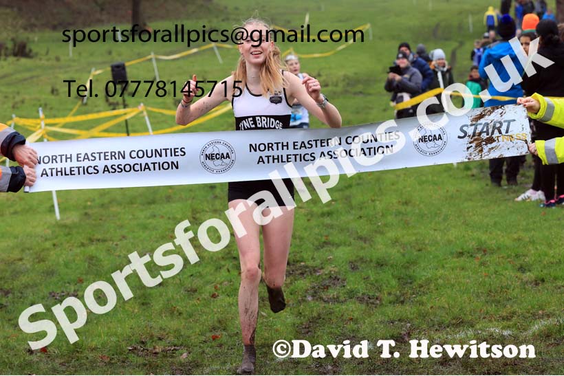 Girls under-15s 2023 NECAA Cross Country Relays, Thornley Hall Farm, Peterlee, County Durham. Photo: David T. Hewitson/Sports for All Pics